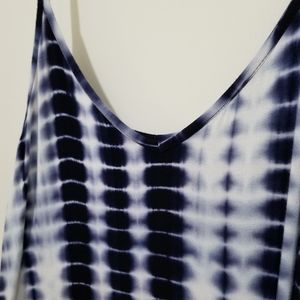 Blue V-neck Stretch Dress X-Lg